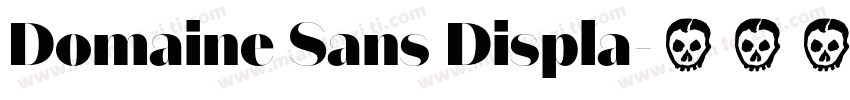 Domaine Sans Displa字体转换